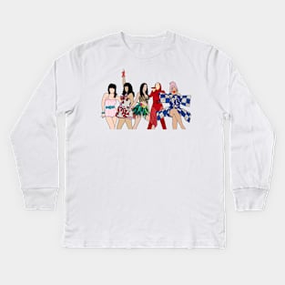 Evolution Of Katy Perry Kids Long Sleeve T-Shirt